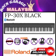 Roland FP-30X *NEW Model* 88-key Digital Piano w/RH5 Headphone , Adapter And Roland Dust Cover  - Bl