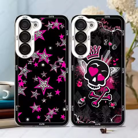 Y2K Style Cute Phone Case For Samsung Galaxy S25 S20 S21 S22 S23 S24 FE Plus Ultra A54 A25 A55 A35 5