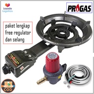 Kompor Gas Komersial Api Besar 1 Tungku Progas P-31A Kompor Gas Komesil / Kompor Cor progas free reg