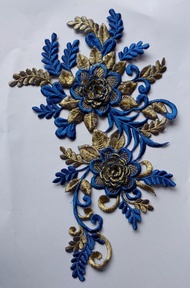 UKM Tasikmalaya Renda Bordir TK Tabur Bunga  Kecil Patch Lace Embroidery Tempel  Khas Tasik Kebaya G