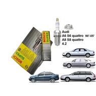 Spark Plug Nickel FGR6KQE Bosch 0242240587 Super Plus Audi A8 S8 4.2 D2 Audi A6 C5 S6 Quattro 4.2