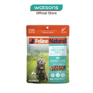 FELINE NATURAL Beef & Hoki Feast Freeze-Dried Cat Food 100g