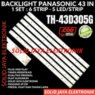 BACKLIGHT TV LED PANASONIC 43 INC TH 43D305G 43D305 TH-43D305G TH-43D305 LAMPU BL 5K 3V 6 STRIP TH43