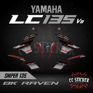 YAMAHA LC135 V8 Fi | MOTOR STRIPE STICKER SNIPER PH 2018 (2) CUSTOM BODY STICKER