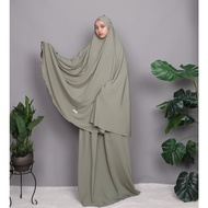 VULANA - Plain Shabby Traveling Prayer Robe Edition - Mini Pouch 14x9x8cm - 2in1 (Free Prayer Rug an