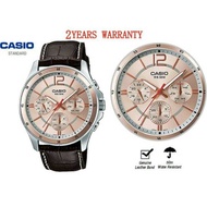 [2YEARS WARRANTY] Original Casio MTP-1374L-9A Men Youth Leather 1374L MTP-1374L-9AV MTP1374L MTP1374