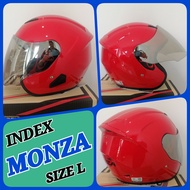 หมวกกันน็อค Index​ Monza​ Red​ สีแดงเงาเทียบ