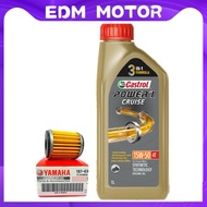 CASTROL GOLD POWER 1 CRUISE 15W50 4T FULLY SYNTHETIC TECHNOLOGY 1L ENGINE OIL MINYAK HITAM