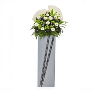 FarEastFlora.com - Sympathy Flower Stand – Tranquil Tribute - HJ01
