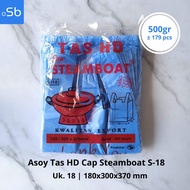 Asoy Thank You Plastic Bags Kamsia Cap STEAMBOAT HD 18, 24, 27, 34