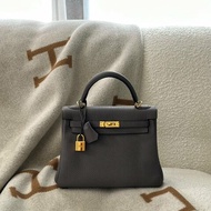 HERMES Kelly 25 - 錫器灰金 Z
