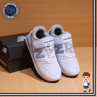PUTIH New Balance Shoes For Boys And Girls White Gray Adhesive Straps Import Quality