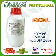 Isopropyl Alcohol 99% USP Grade - Rubbing Alcohol (Antiseptic)/ Disinfectant (IPA) -500ml IPA-2204