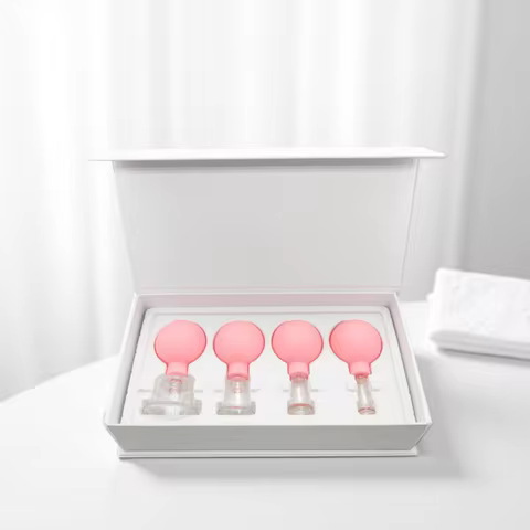 Rubber Face Massager Vacuum Cupping Face Skin Lifting Facial Cups Anti Cellulite Cup Anti-Wrinkle Cu