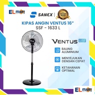 Sanex 16inch Ventus SSF 1633L 1633 L SSF1633L Standing Fan with Sturdy Aluminum Iron Blades, Strong 