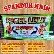 Spanduk Kain / Letter Pecel lele / Lalapan / Soto Lamongan / seafood / Nasi bebek / Angkringan/ Ayam