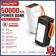 【3C Certified】Xinzhen P502 50000mAh Powerbank 22.5W Fast Charging Power Bank Camping Pawer Bank Xinz