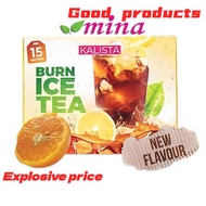 Lose weight ☸KALISTA Burn Ice Tea 15s Jus Bakar Lemak Slimming Body Shape Dhara Fibremeals Apple Green Skinni Original HQ Travel Pack✻