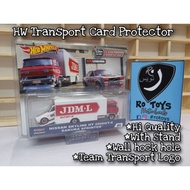 HOT WHEELS BLISTER CARD PROTECTOR COVER FOR HW TEAM TRANSPORT CARD