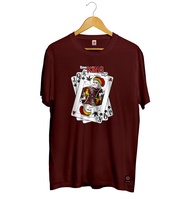 Infinide T-Shirt Original KARTU REMI (Smo KING High)  Kaos Gunung Distro Adventure Outdoor Cotton Co