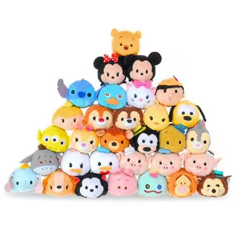Limit Sale Mini Original Kawaii Cute Tsum Tsum Animal and Movie Character Plush Dolls Toys for Girls