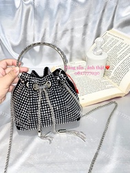 Túi Đeo Chéo Đính Đá Phối Xích Thời Trang - F307