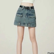 กระโปรงยีนส์ รุ่น 👉 W-66802 👈