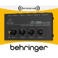 Garansi - Behringer MX400 Mixer 4 Channel Ultra Low-Noise