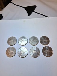 香港1997年一元紀念幣8枚