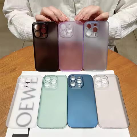 0.2 MM Ultra Thin Case For iPhone 14 Pro 13 Mini 12 11 Pro Xs Max X Xr SE 2020 2022 7 8 6S Plus Tran