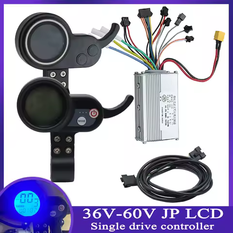 JP Brushless Motor Controller 36V/48V/52V/60V Speed Controller with Waterproof LCD Display Panel for