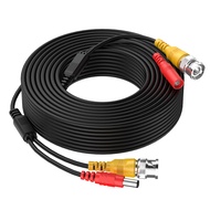 50 Feet All-in-One BNC Video Power DC Extension Cable for CCTV Security Camera Home Surveillance Clo