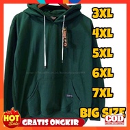 [PREMIUM ORIGINAL] hoodie BIG size oversize size 3XL 4XL 5XL 6XL 7XL FITS-150KG jumbo plain hoodie s