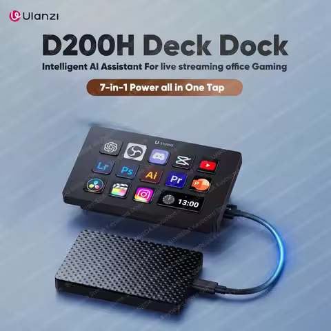 Ulanzi D200H Stream deck Production Console and Studio Controller 13 LCD Keys Streamdeck for Vlog Co