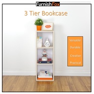 rak buku/storage cabinets/rak buku kayu/3 tier bookshelf/bookcase/multipurpose cabinet/furniture