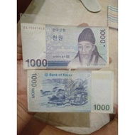 uang Kuno 1000 won korea