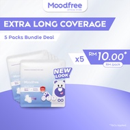 [Bundle of 5] Moodfree Night Use Sanitary Pad 35cm (8 pcs x 5 pack) | Women Period Pad | Tuala Wanit