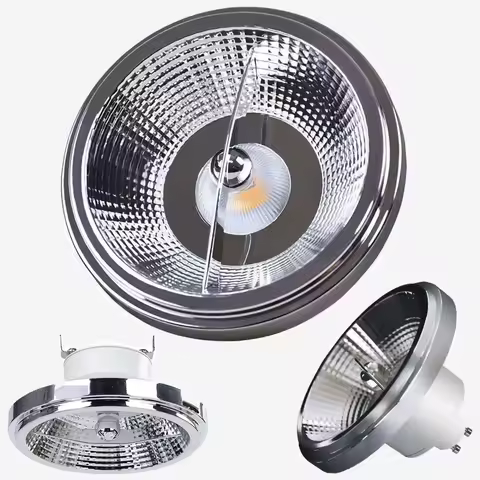 Led AR111 Light Dimmable 12W COB LED GU10 G53 Reflectorlamp QR111 ES111 Bulb Light 12V AC 85-265V