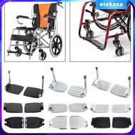 [Etekaxa] Wheelchair Footrest Detachable Scratch Resistant Manual Wheelchairs Universal Foot Pedal Wheelchair Parts Equipment