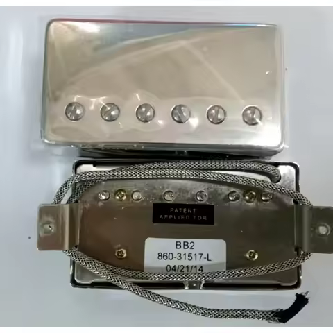 BB1 BB2 Alnico 2 Guitar Humbucker Pickups Bridge& Neck For Guitar Chrome