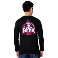 GEEK FAM ESPORT LONG SLEEVE GAMING DISTRO MOBILE LEGENDS PUBG T-SHIRT GEEK FAM ESPORT JERSEY/