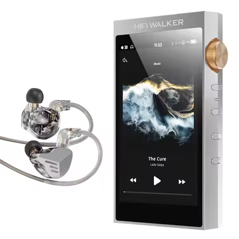 HIFI WALKER H20 Ultra HiFi MP3 Player LDAC/aptX ES9038Q2M DAC 4" Touch DSD256 4.4mm Balanced 128GB +