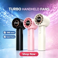 199 Speed Mini Iceable Electric Fan Turbo Fan Strong Wind Fans Portable Mobile Fan