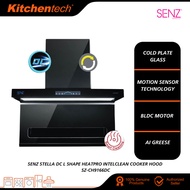 Senz Chimney Hood SZ-CH3288AC 1700M3/H L-Shape Wave Motion Sensor Technology SZCH3288AC SZ-CH9166DC 