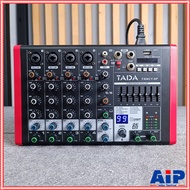 TADA FANCY-6P powermixer สีแดง มิกเซอร์อนาล็อก 6 แชนแนล บลูทูธ Bluetooth mixer เอฟเฟคแท้ 99DSP TA DA