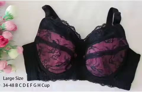Extra Large Plus Size Womens Bra Cup Bras Full Figured Bras 34 36 38 40 42 44 46 48 B C D E F G H So