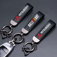 Mitsubishi Car Keychain High Grade Leather High Quality Key Chain For Attrage Mirage G4 Triton Xpand