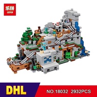 LEPIN 18032 2932pcs Model Building Kit Blocks Bricks Miniecraft  The Mountain Cave My worlds Compati