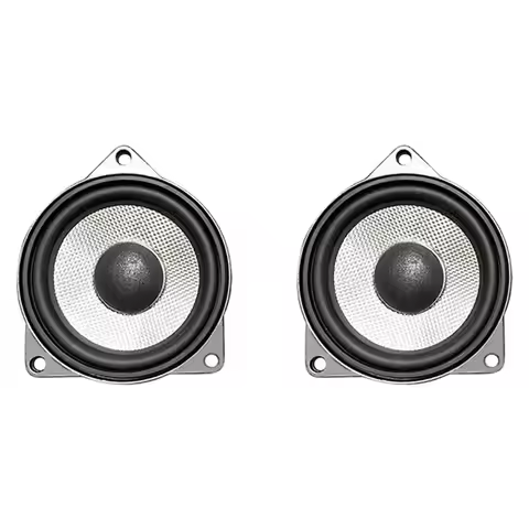 2PCS 4 Inch Black Center Speaker For BMW F10 F11 G20 G30 F30 F34 F48 F25 F15 F16 G01 G05 E60 E90 E81