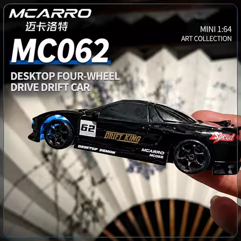 1:64 MCARRO MC062 4WD RC Drift Car Semi-Proportional Steering 6DOF Simulation Dynamic Light Effects 